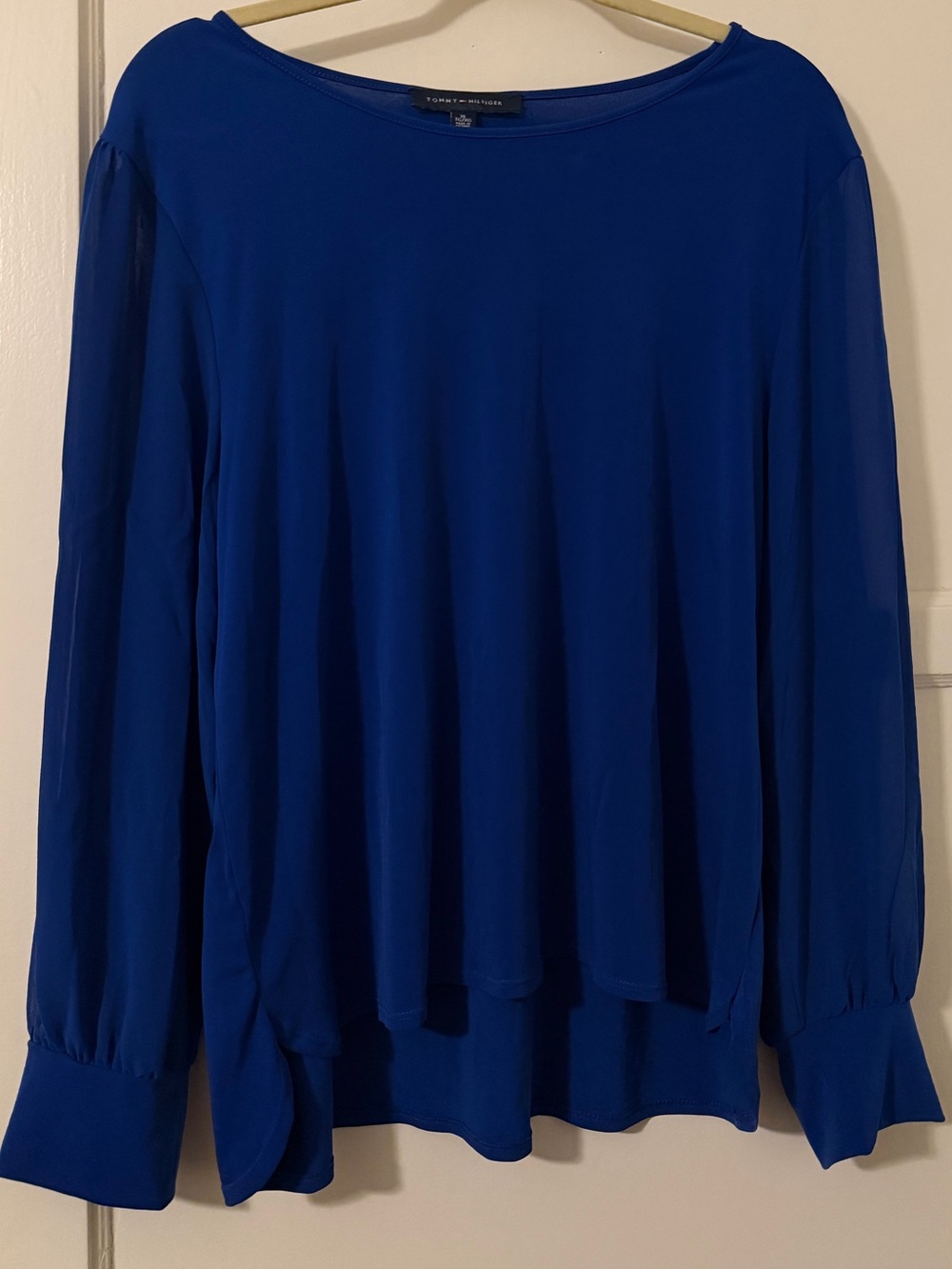 Tommy Hilfiger Cobalt Blue Long Sleeve Top